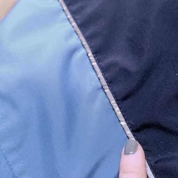 Lands End Zip Windbreaker, Hooded, Pockets, Women's Size M 10-12, Blue Gorp - Picture 4 of 16